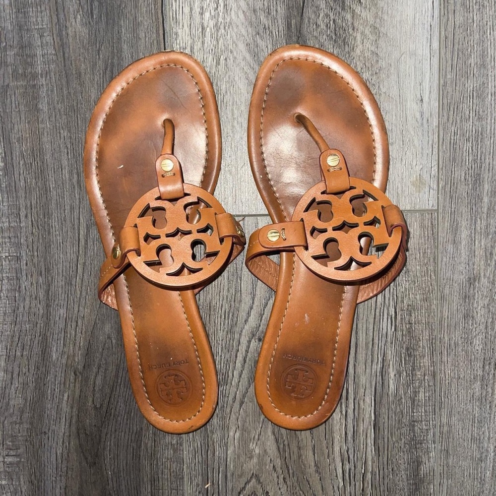 Tory Burch Miller Sandal in Tan